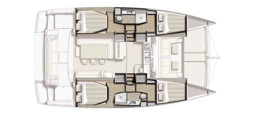 Rent a 12.35m 4 Cabin Catamaran in Hyeres