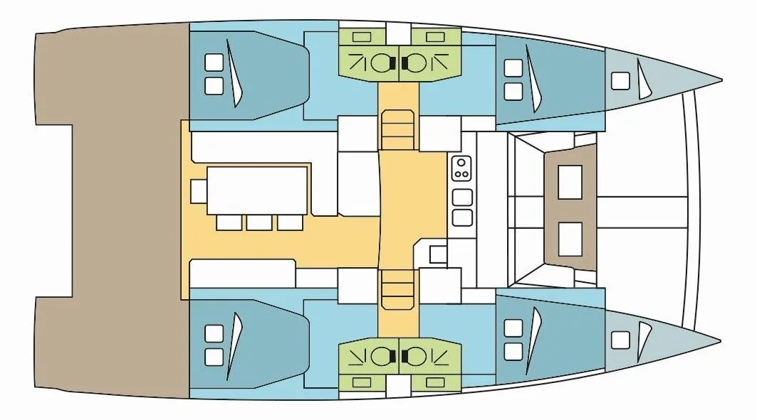 12.12m La Paz Bali 4.1 Catamaran Hire