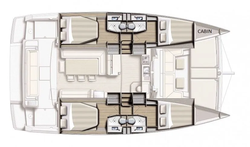 Explore Procida on a 12.37m 6 Cabin Catamaran Rental