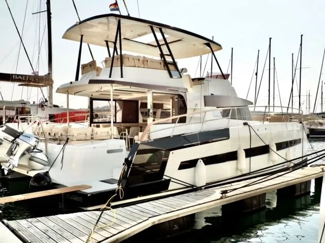 Explore Šibenik on a 12.93m Rental Power Catamaran Bali 4.3 MY