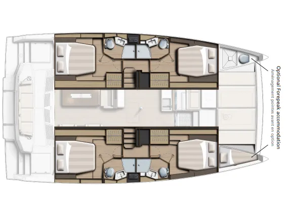 Charter a 13.75m 5 Cabin Catamaran in Trogir