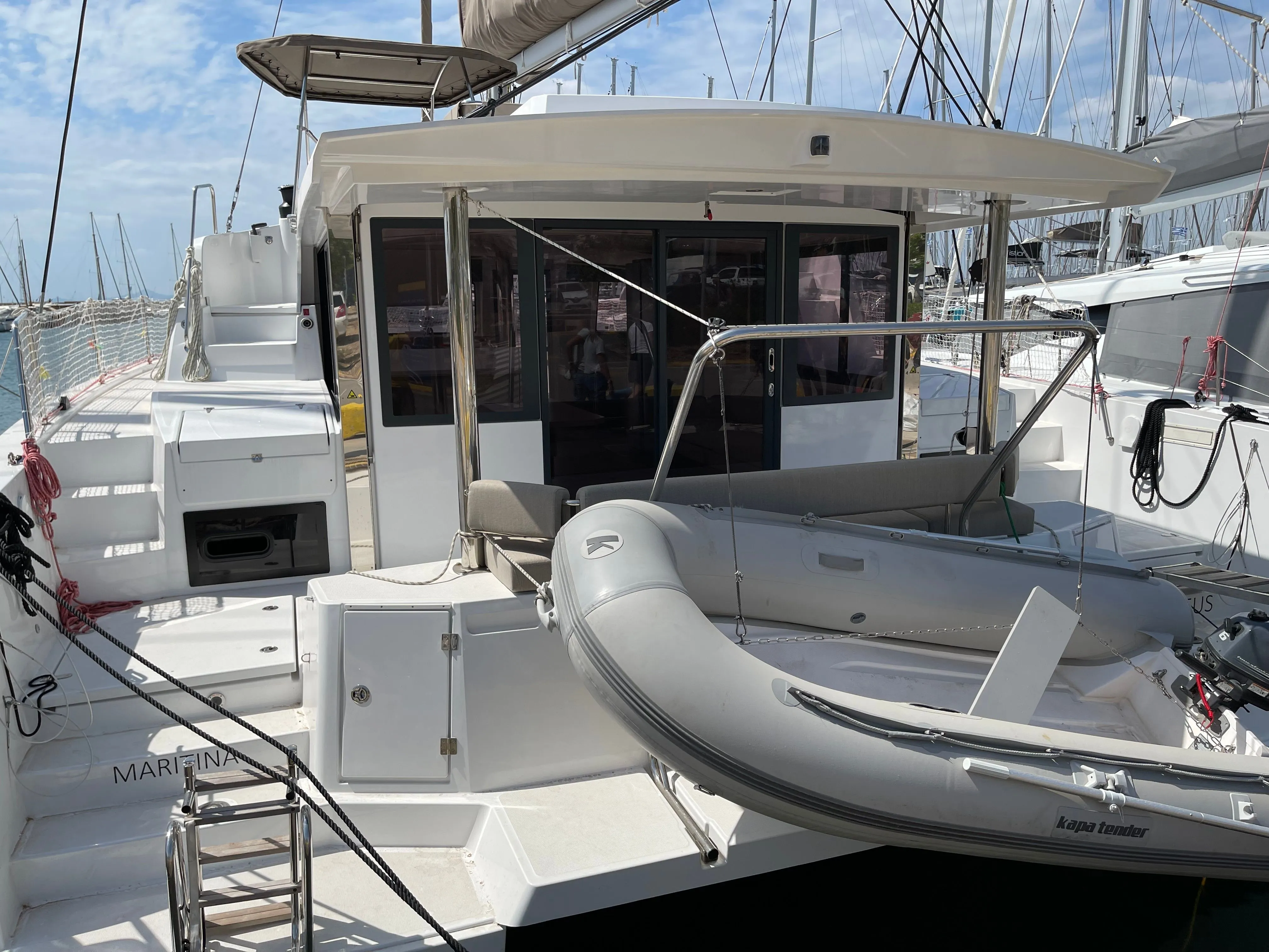 Explore Parikia on a 13.5m 5 Cabin Catamaran Rental