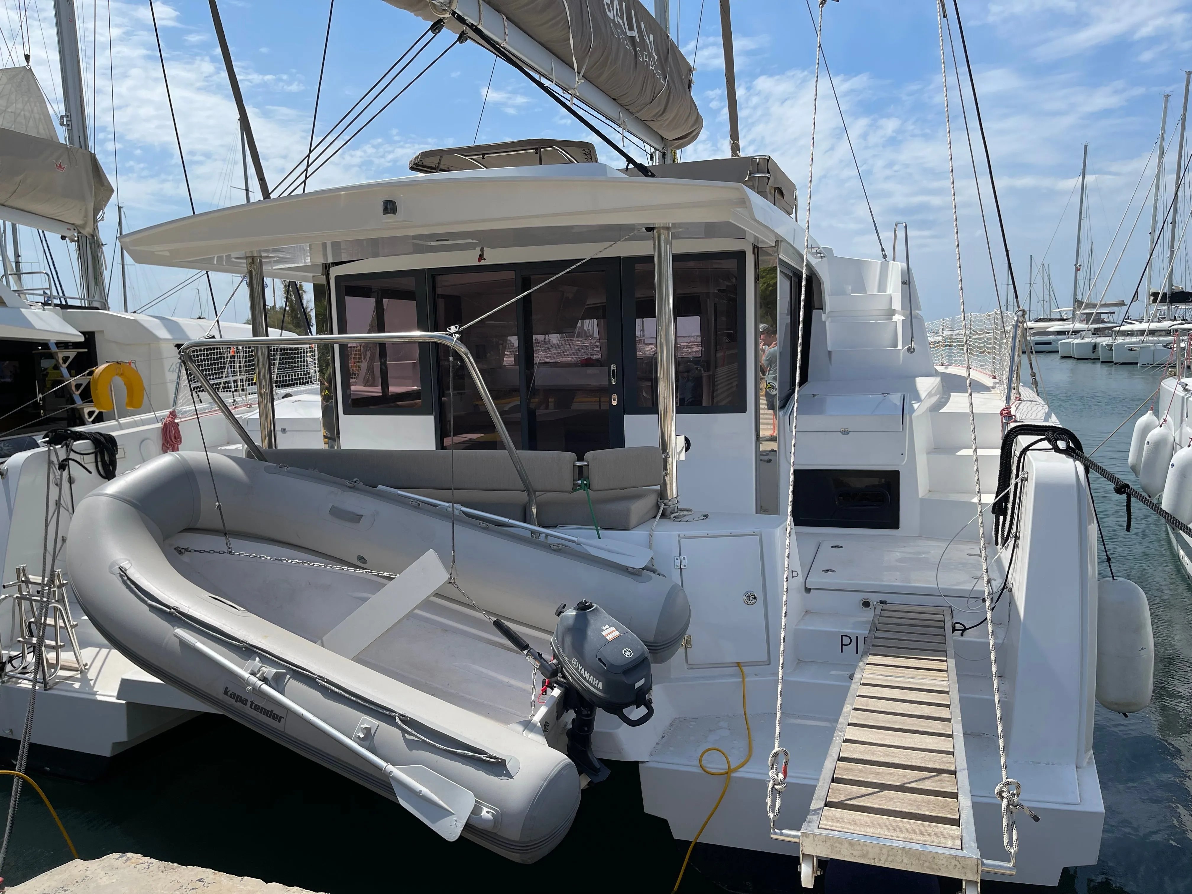 Explore Parikia on a 13.5m 5 Cabin Catamaran Rental