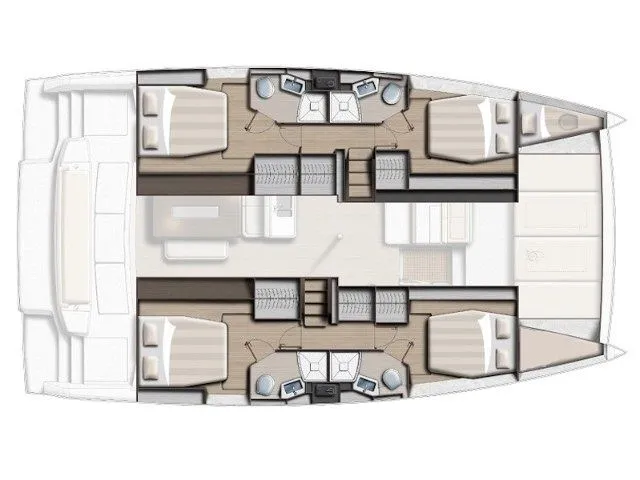 Explore Göcek on a 14.28m Rental Catamaran Bali 4.6