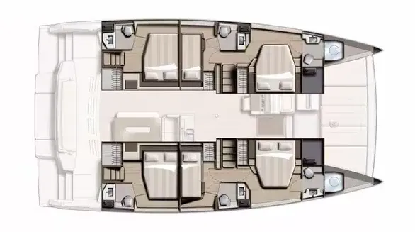 Charter a 14.82m 6 Cabin Catamaran in Trogir
