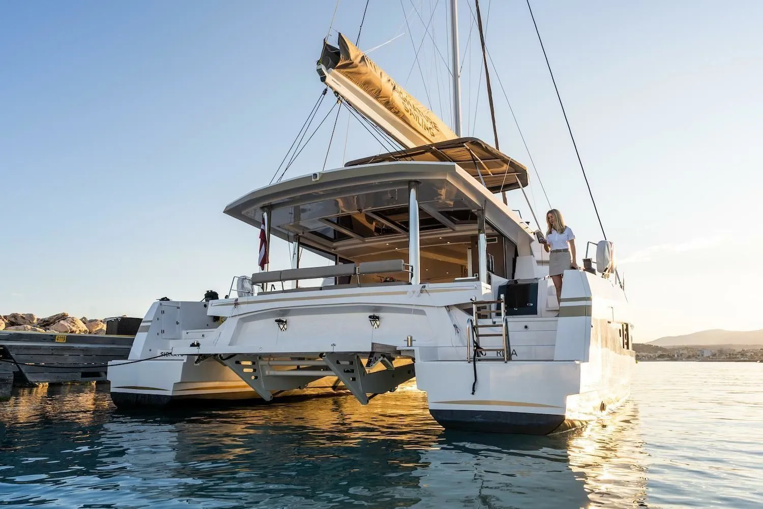 Explore Nice on a 16.8m Bali 5.4 Catamaran Rental