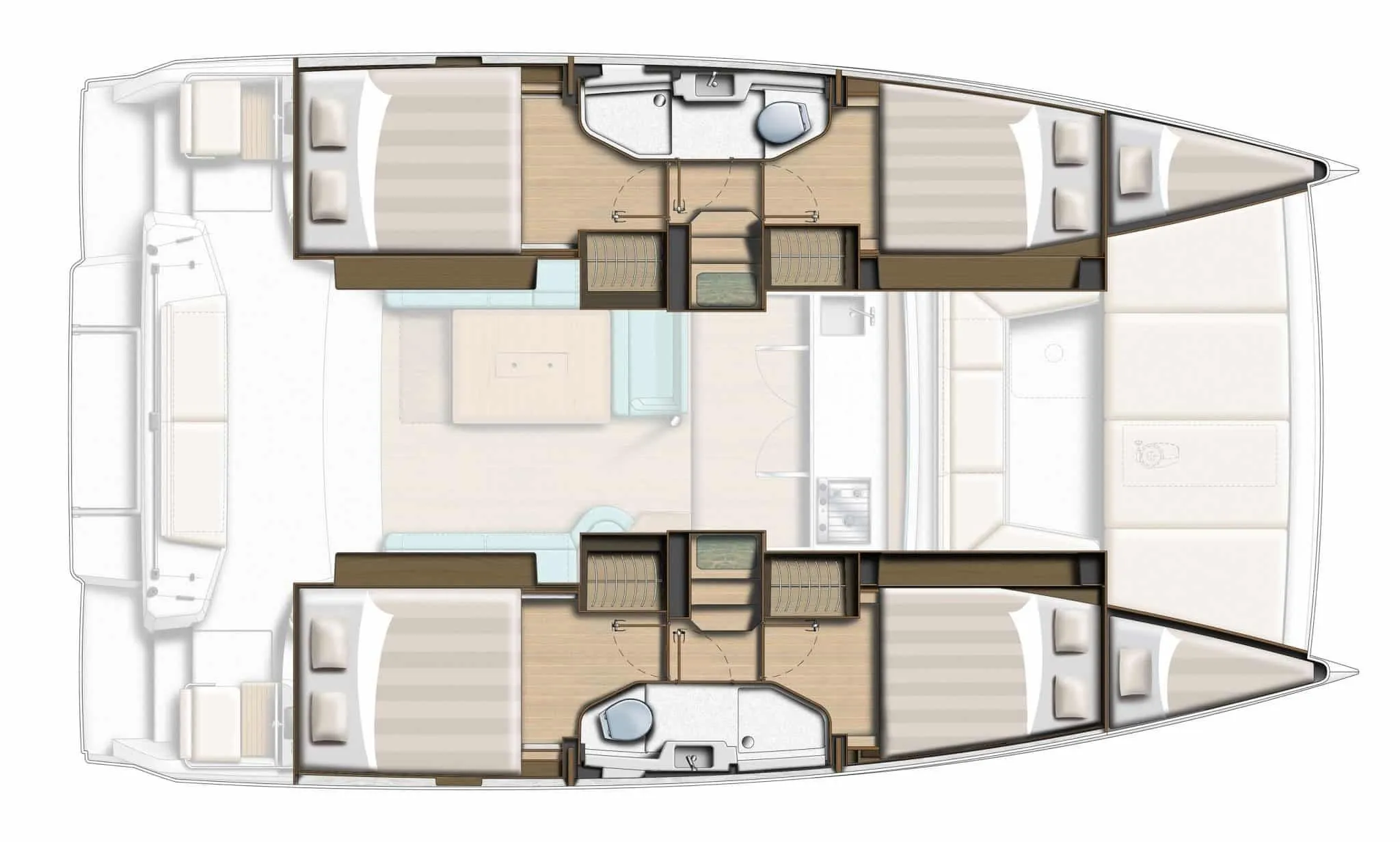 11.78m Golfo Aranci Bali Catsmart Catamaran Hire
