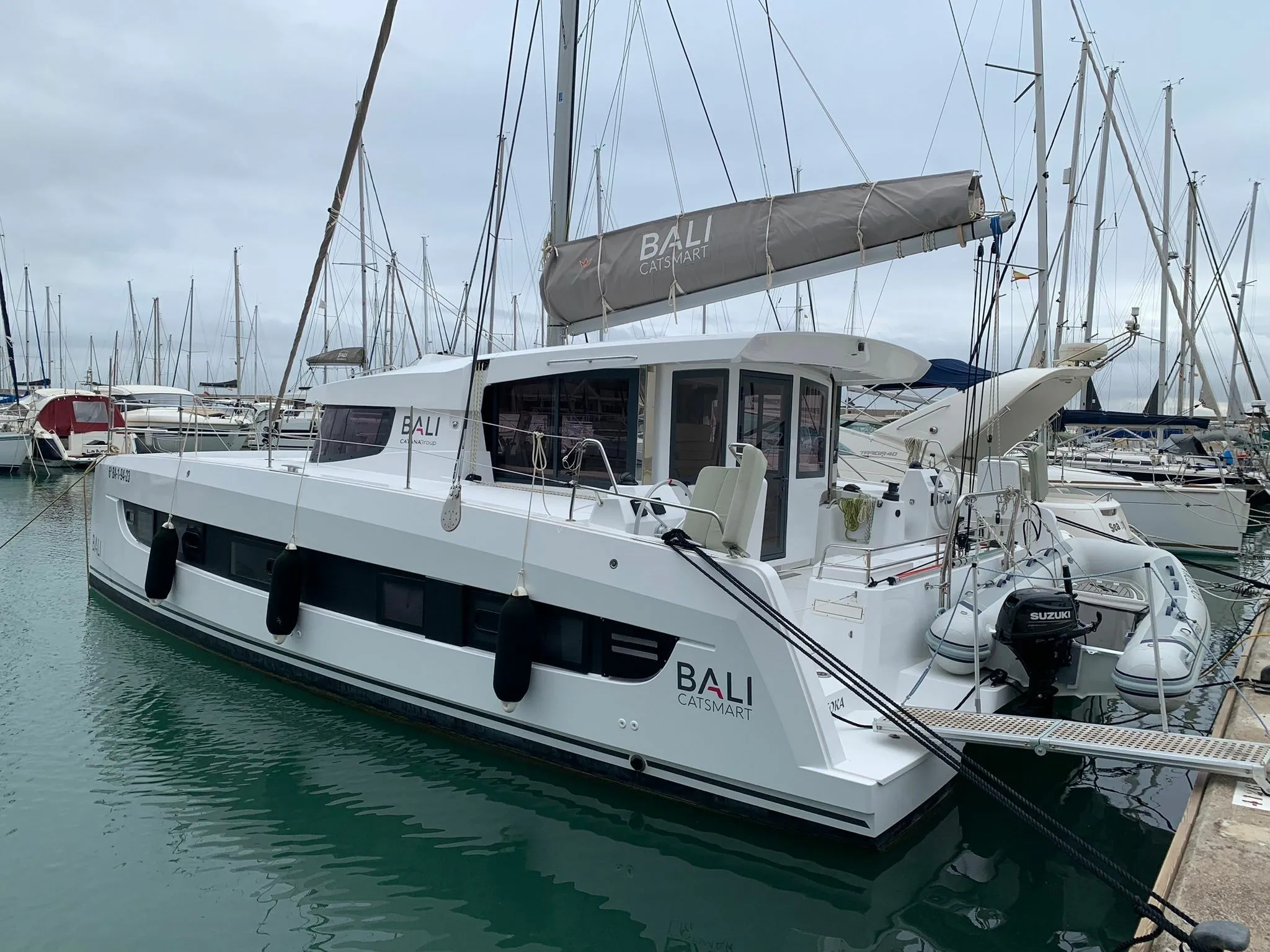 Explore Badalona on a 12.31m 4 Cabin Catamaran Rental