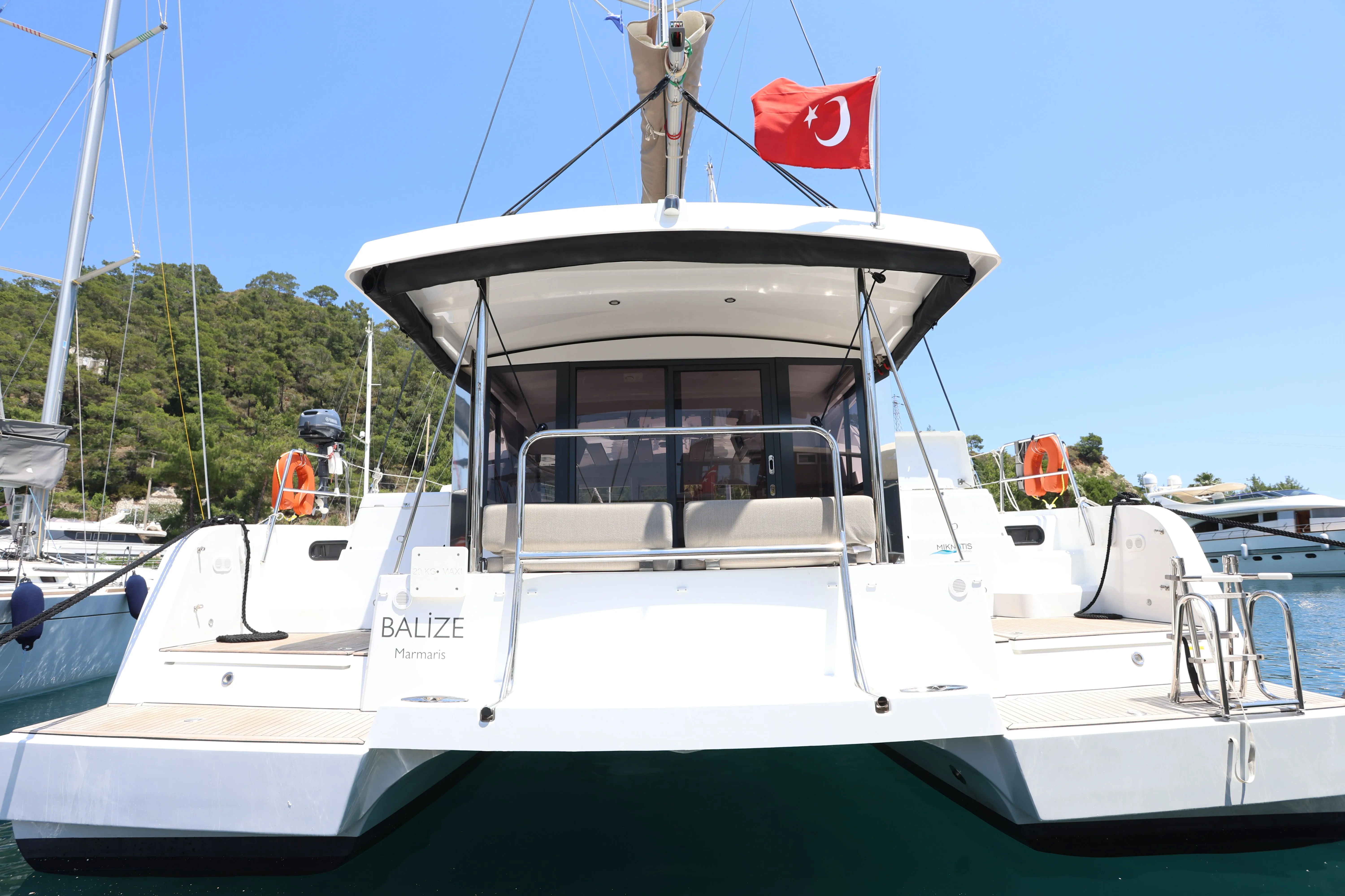 Explore Marmaris on a 12.33m Rental Catamaran Bali Catspace
