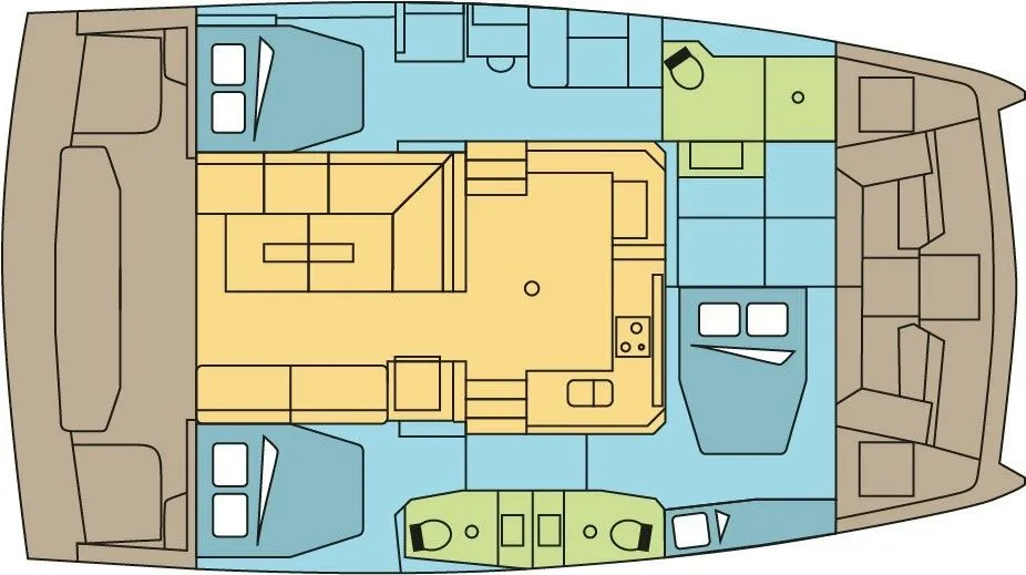 Charter a 12.31m 3 Cabin Catamaran in Marsh Harbour