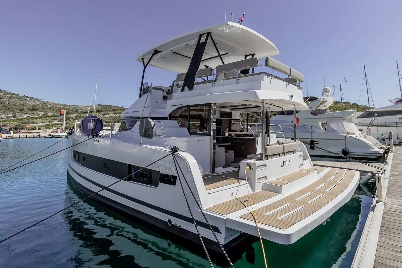 Rent a 12.86m Bali Catspace MY Power Catamaran in Primošten