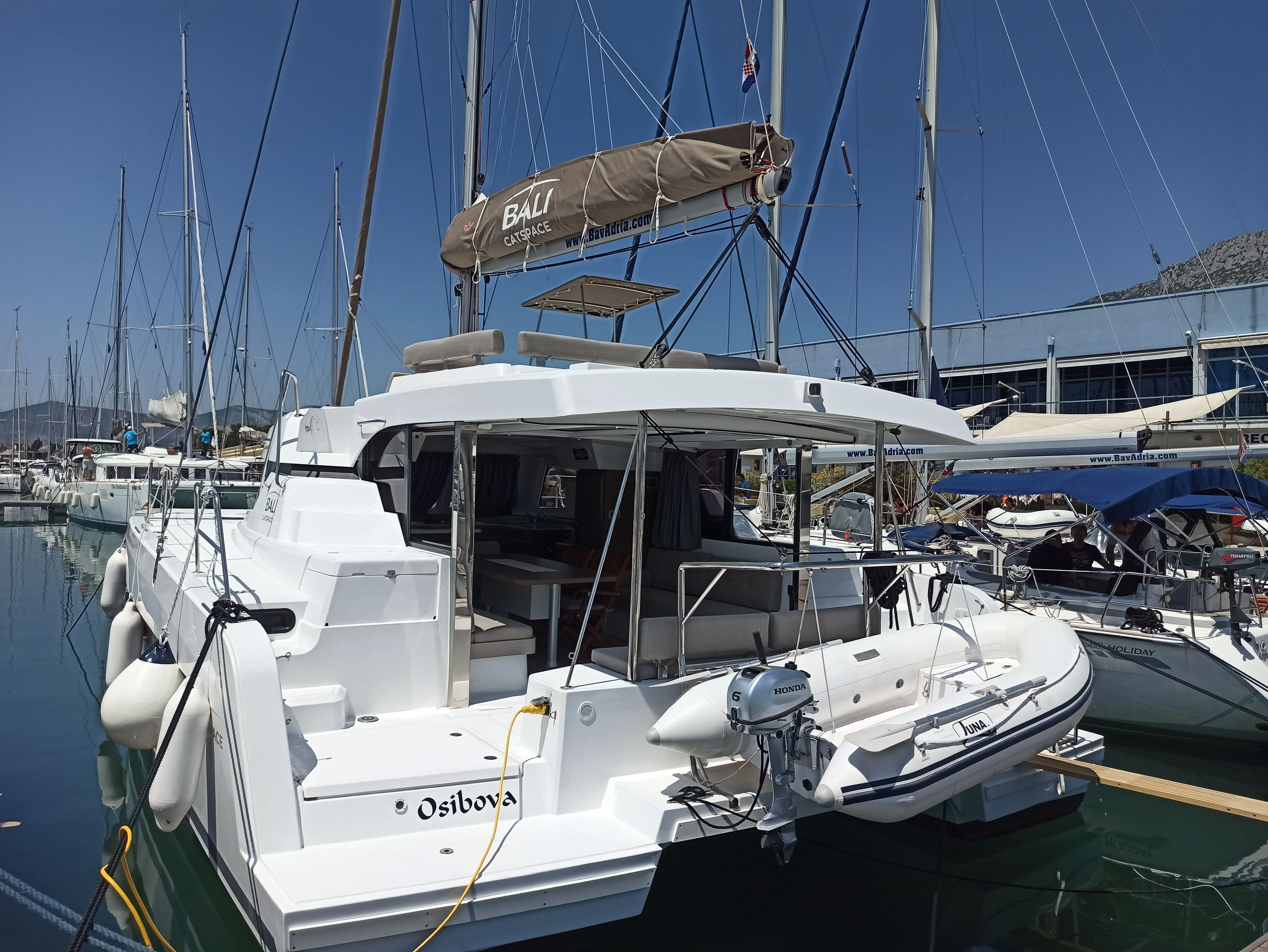 12.31m Kastela 4 Cabin Catamaran Hire