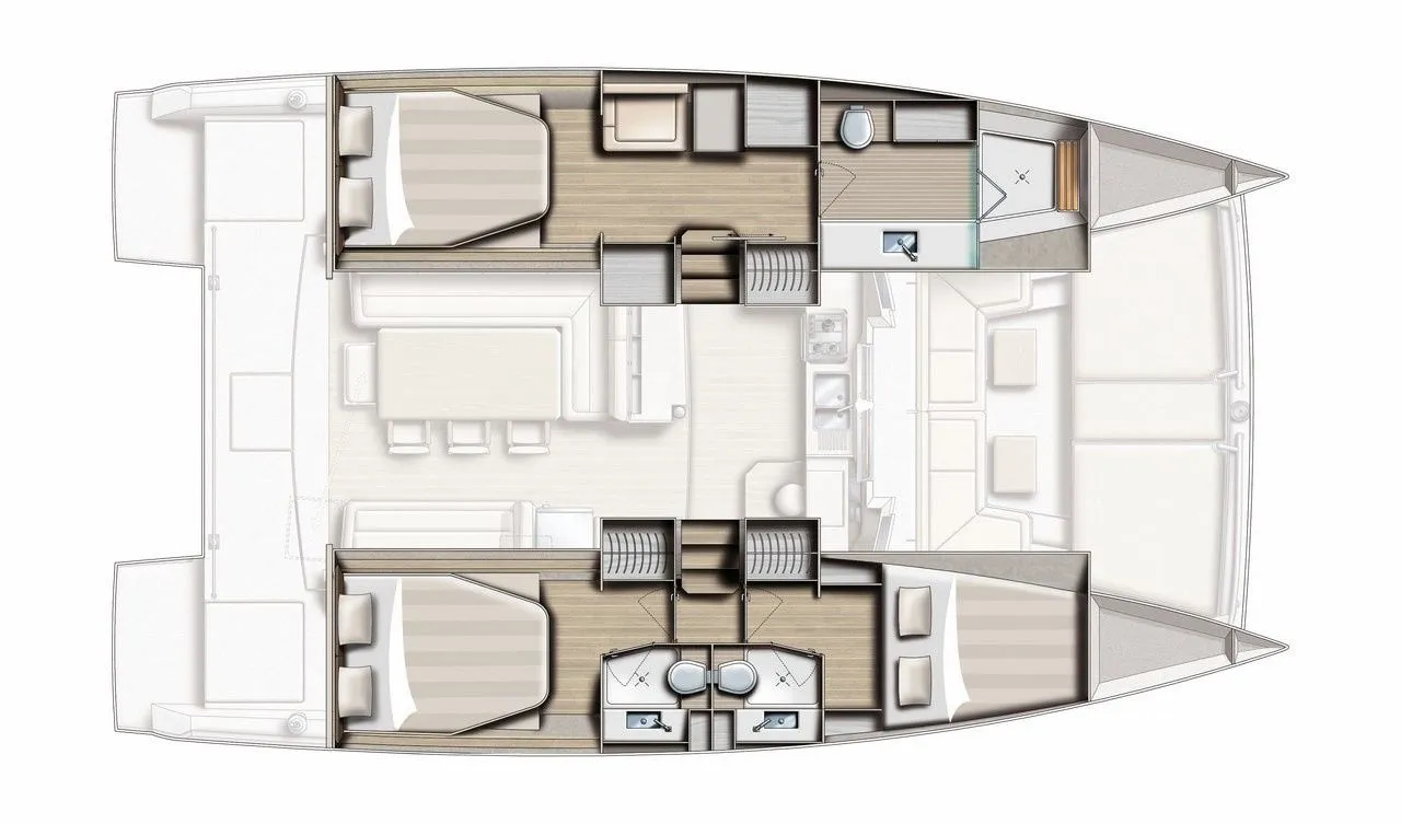 Rent a 12.31m Bali Catspace in Parham Town