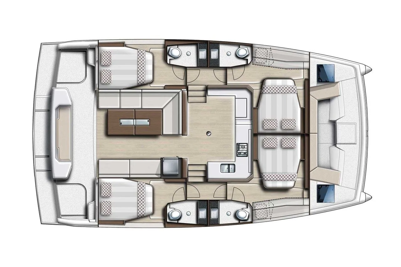 Explore Kastela on a 12.33m 4 Cabin Catamaran Rental