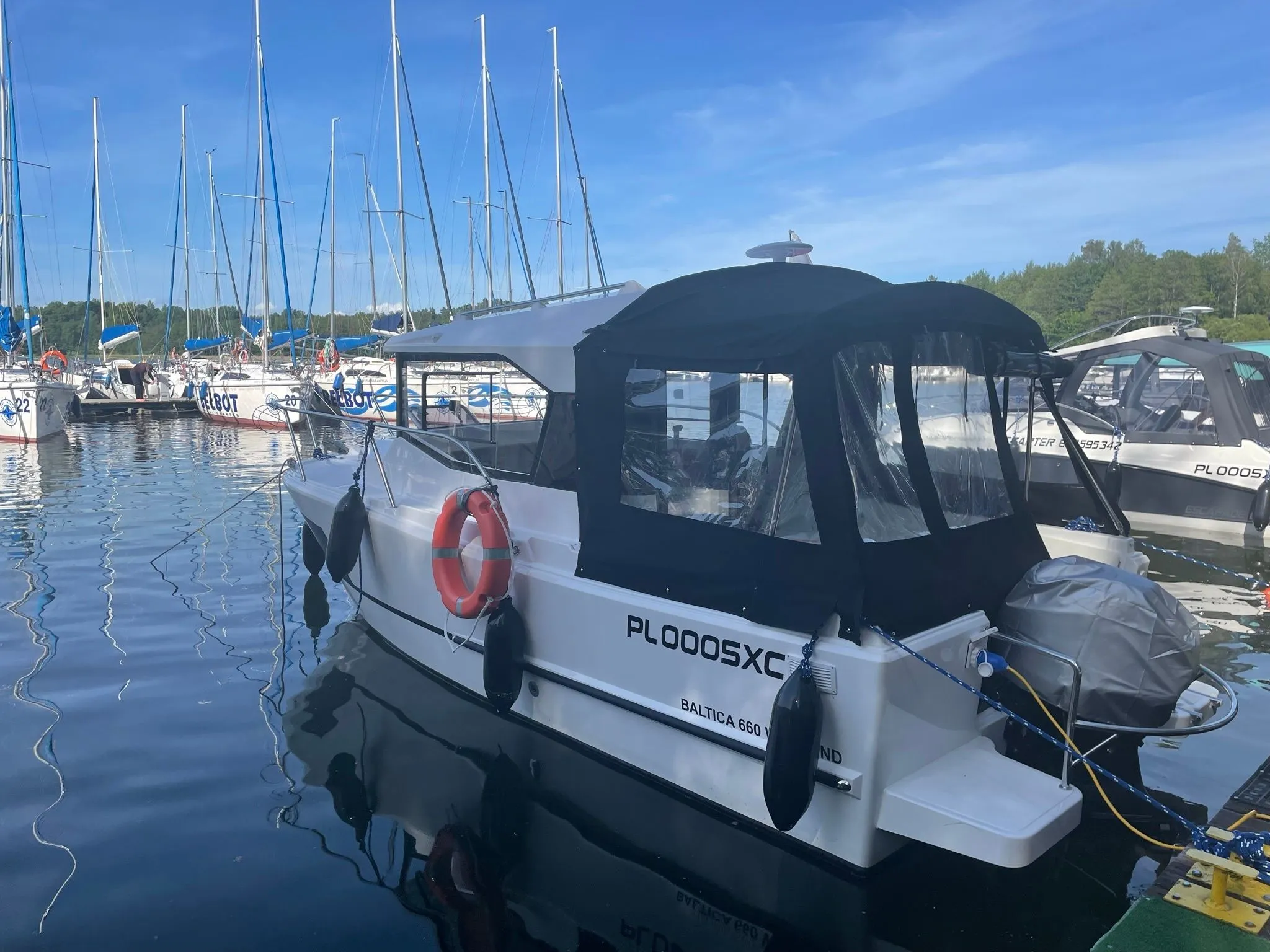Explore Wilkasy on a 6.6m Rental Baltica 660