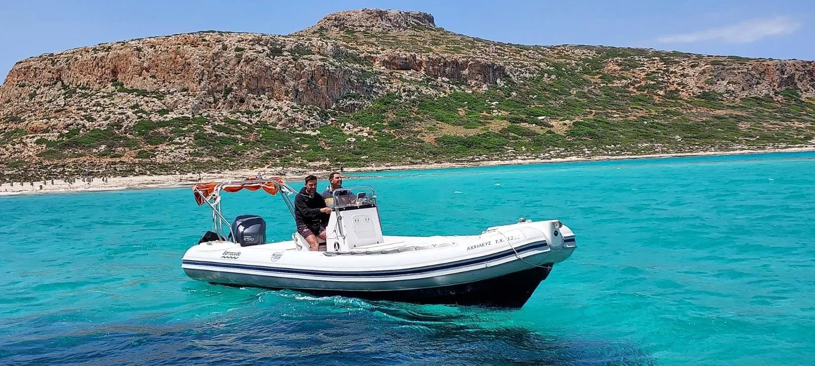 Rent a 7m Barracuda 700 Motor Boat in Trachilos