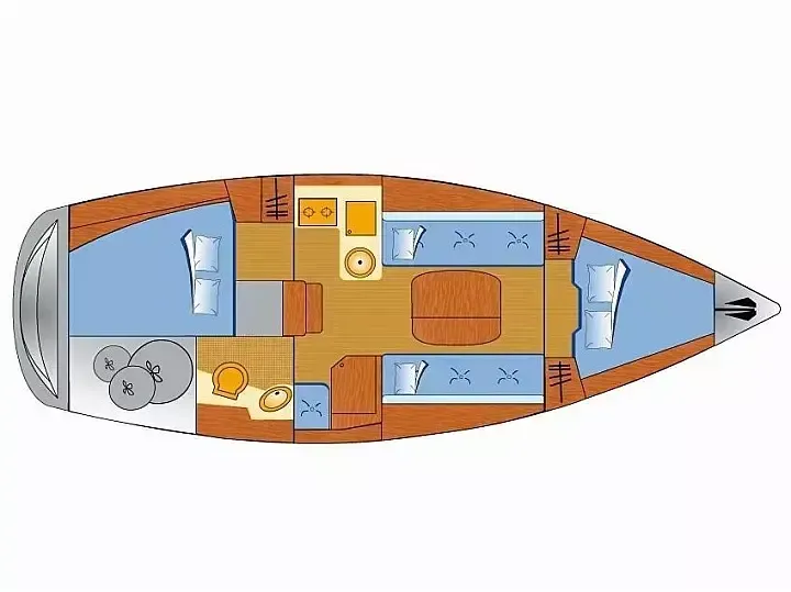 Explore Poole on a 9.45m 2 Cabin Sailing Yacht Rental