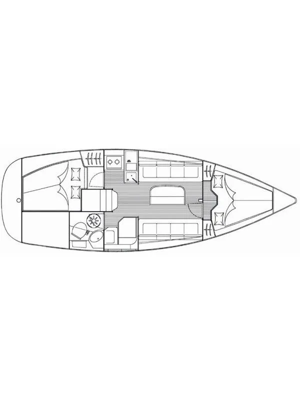 Explore Vrsar on a 9.45m 2 Cabin Sailing Yacht Rental