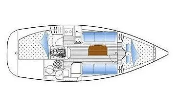 9.45m La Forêt-Fouesnant 2 Cabin Sailing Yacht Hire