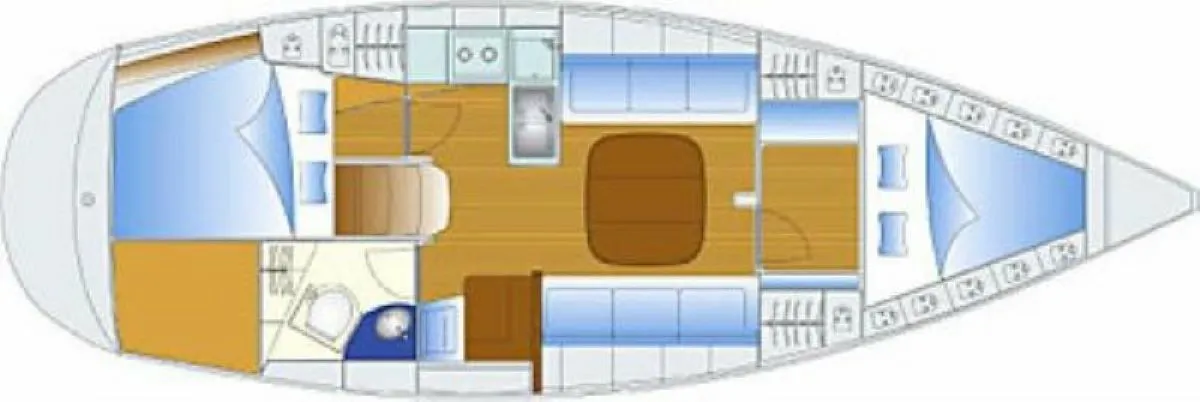 Charter a 11.72m Sailing Yacht in Paleros