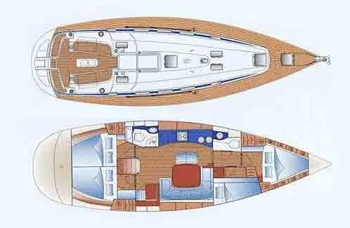 Charter a 13.95m 4 Cabin Sailing Yacht in Kavala