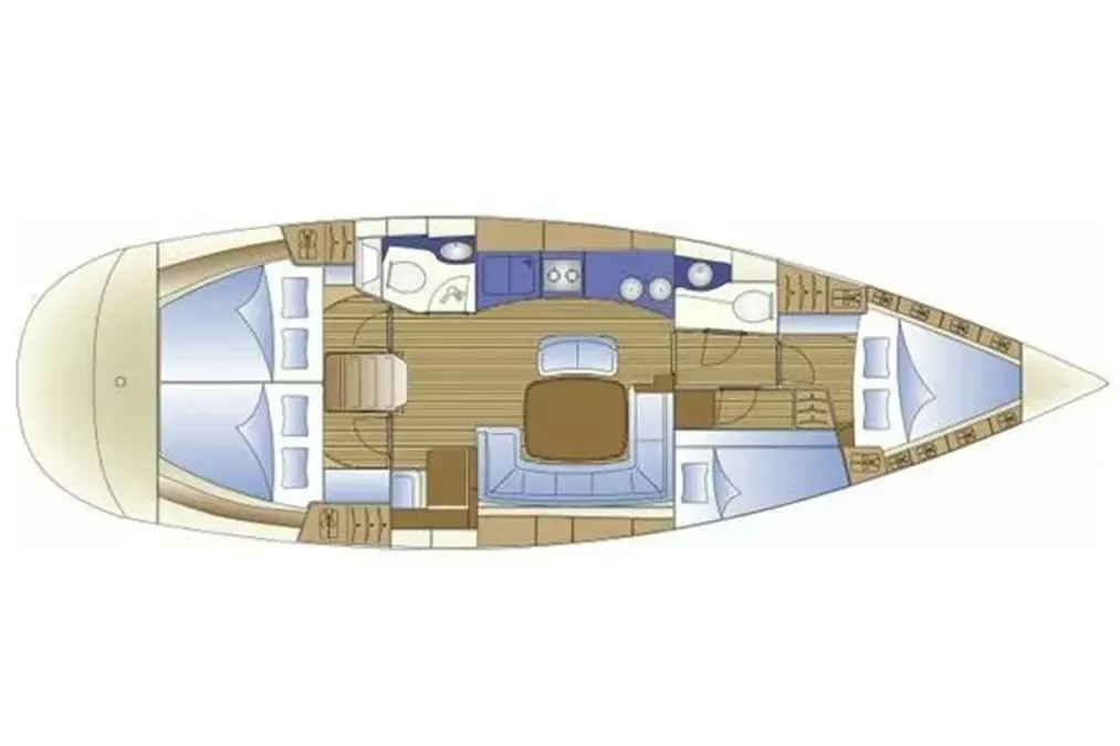 Explore La Linea de la Concepcion on a 13.95m 4 Cabin Sailing Yacht Rental