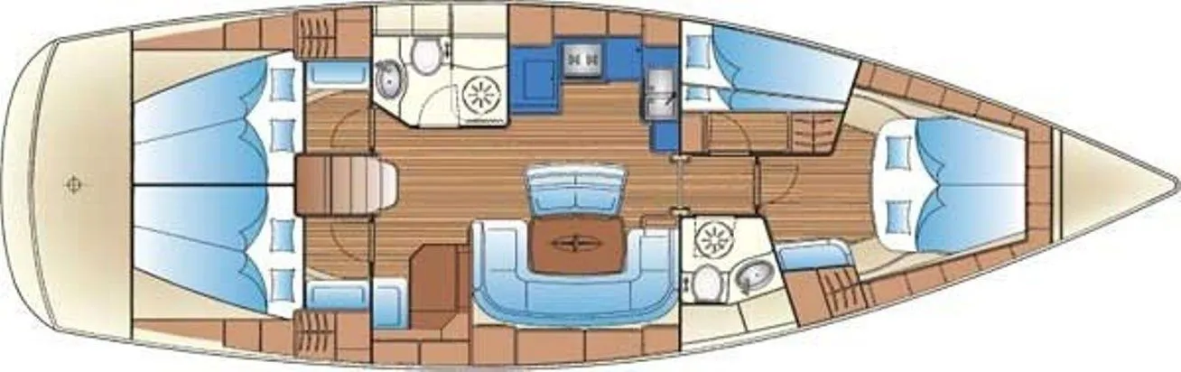 Rent a 14.15m Sailing Yacht Bavaria 46 in Limenas Avdiron