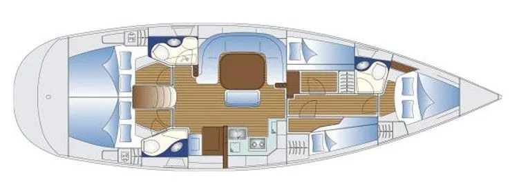 Charter a 15.4m Bavaria 49 Sailing Yacht in Vigo