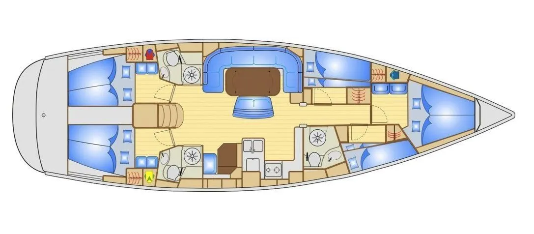 Charter a 14.95m 4 Cabin Sailing Yacht in Valencia