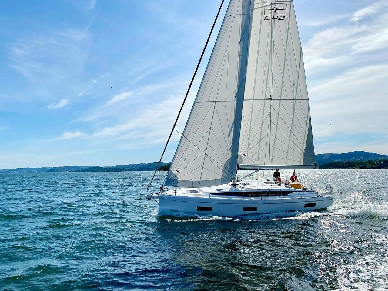 12.4m Pylos Sailing Yacht Bavaria C42 Hire