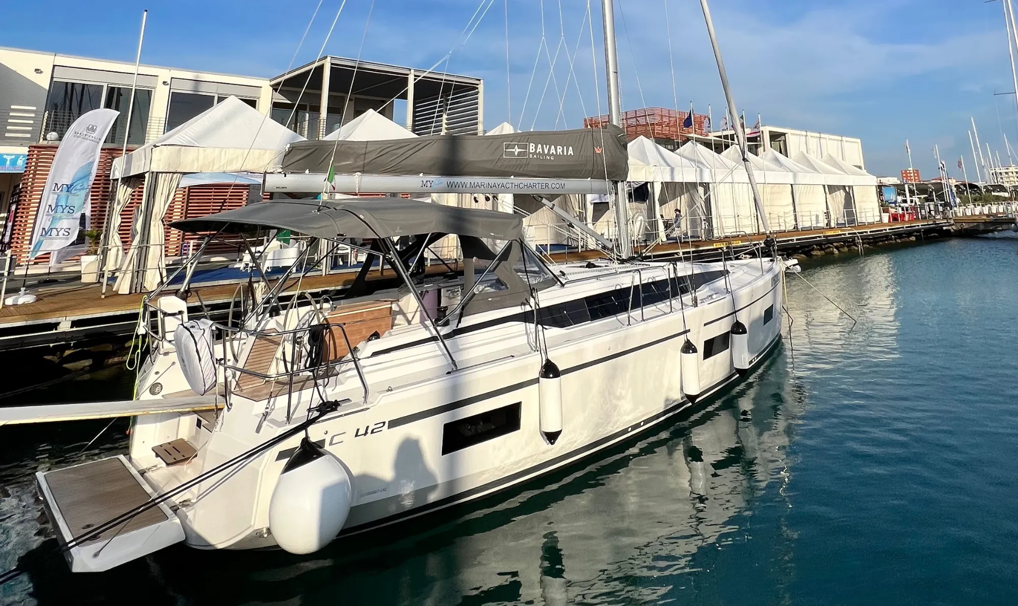 Explore San Vincenzo on a 12.38m Rental Bavaria C42