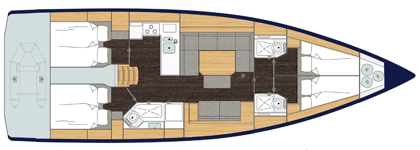 Rent a 13.98m Sailing Yacht Bavaria C45 in Bophut