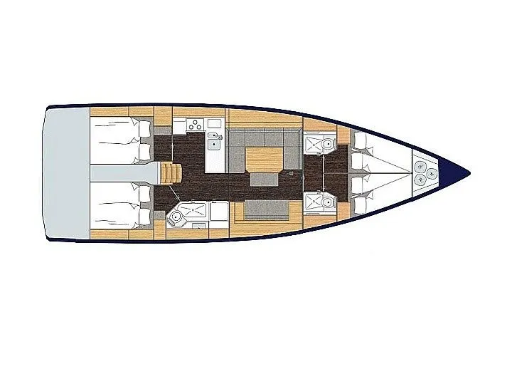 Charter a 14.43m Sailing Yacht Bavaria C45 in Bocca di Magra