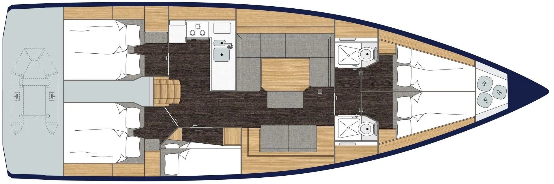 Explore Parikia on a 13.98m Rental Sailing Yacht Bavaria C45