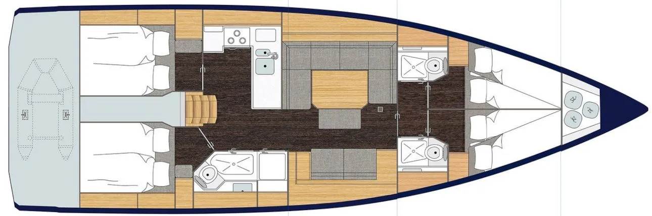 Rent a 13.98m Bavaria C45 Style Sailing Yacht in Vrsar