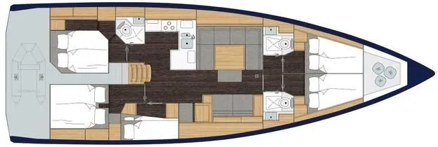 15.39m Kolobrzeg Bavaria C50 Sailing Yacht Hire