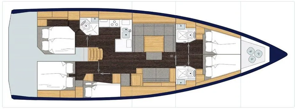 15.55m Vrsar Bavaria C50 Hire