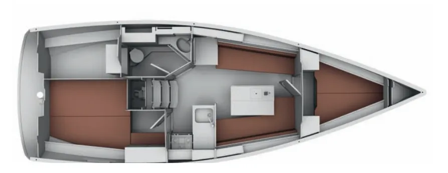 Explore Grossenbrode on a 9.99m Rental Sailing Yacht Bavaria Cruiser 32