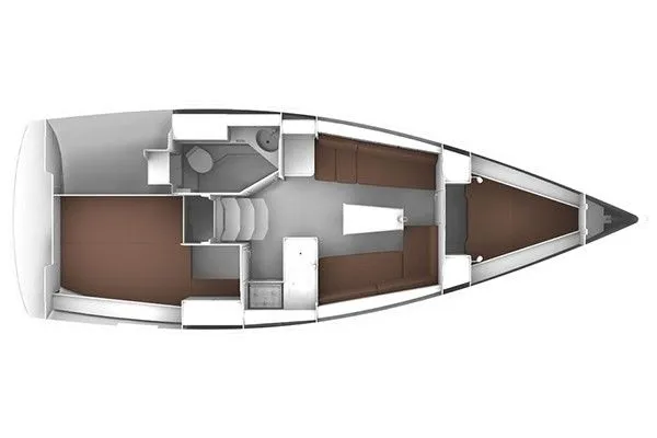 9.99m Göcek 2 Cabin Sailing Yacht Hire