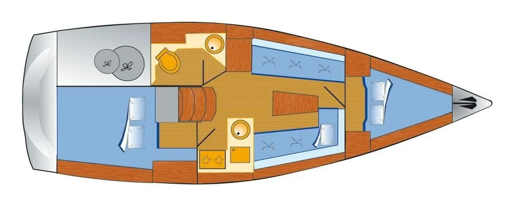 Explore Heiligenhafen on a 9.99m Rental Bavaria Cruiser 33