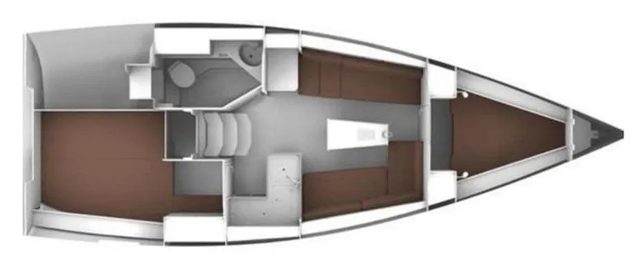 Explore San Vincenzo on a 9.75m Rental Sailing Yacht Bavaria Cruiser 34