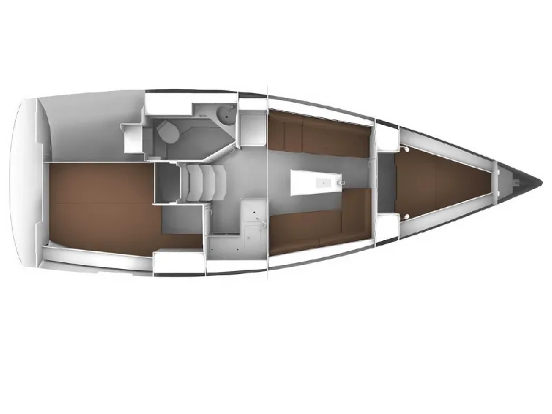 9.99m Zadar 2 Cabin Sailing Yacht Hire