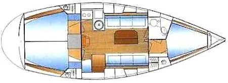 Rent a 9.99m 3 Cabin Sailing Yacht in Siófok