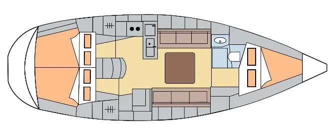 Fethiye 11.4m Kiralık Bavaria Cruiser 36 Yelkenli Yat