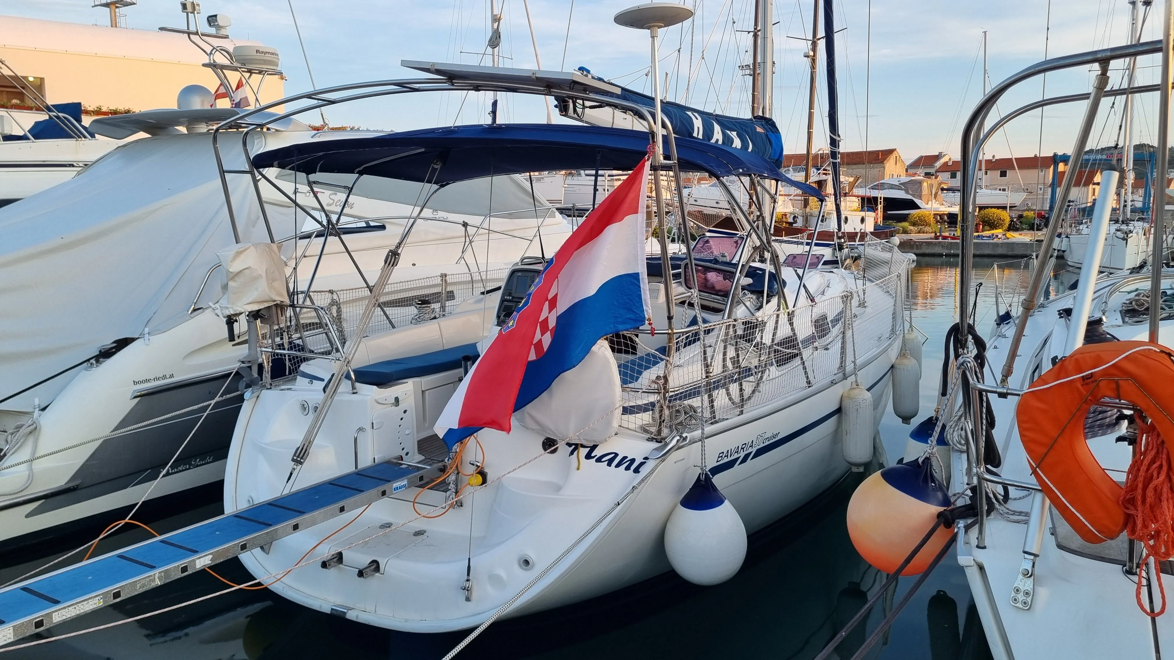 Explore Betina on a 11.3m Bavaria Cruiser 37 Sailing Yacht Rental
