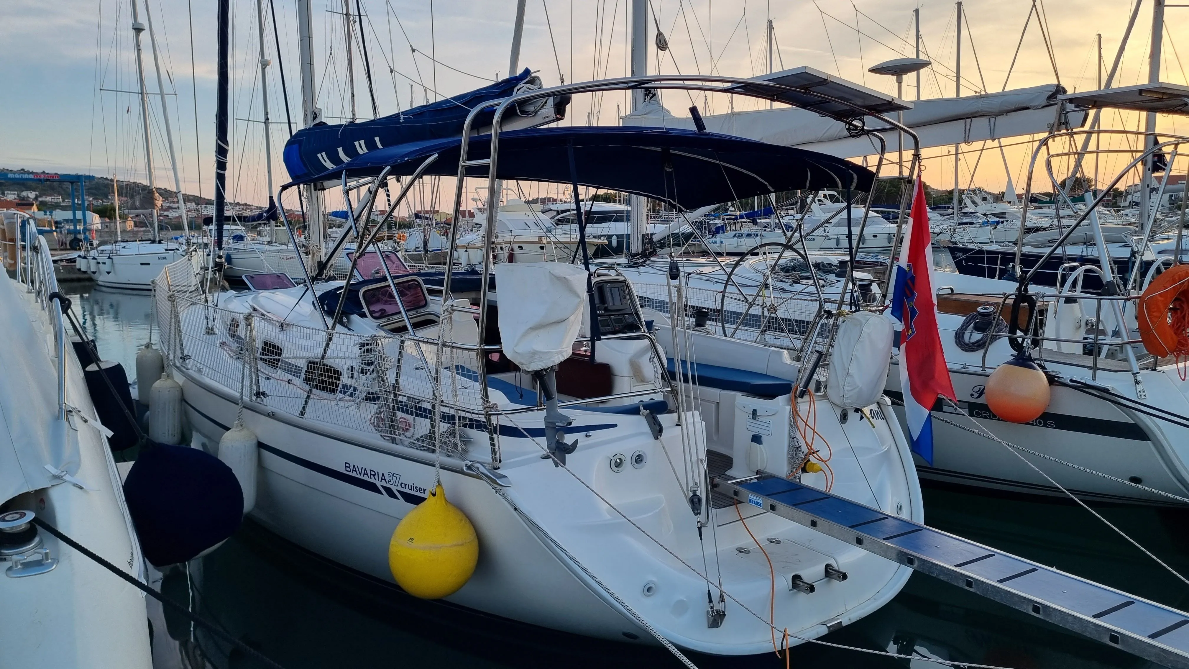 Explore Betina on a 11.3m Bavaria Cruiser 37 Sailing Yacht Rental