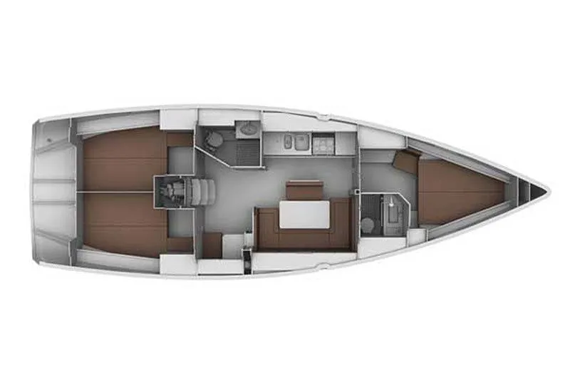 Rent a 11.99m 3 Cabin Sailing Yacht in Gouvia