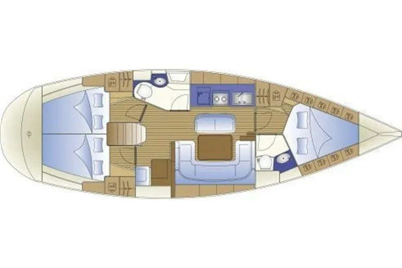 Explore Sami on a 12.55m Rental Sailing Yacht Bavaria Cruiser 41