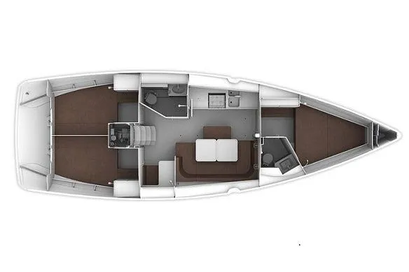 Rent a 12.35m 3 Cabin Sailing Yacht in Rhodes Town