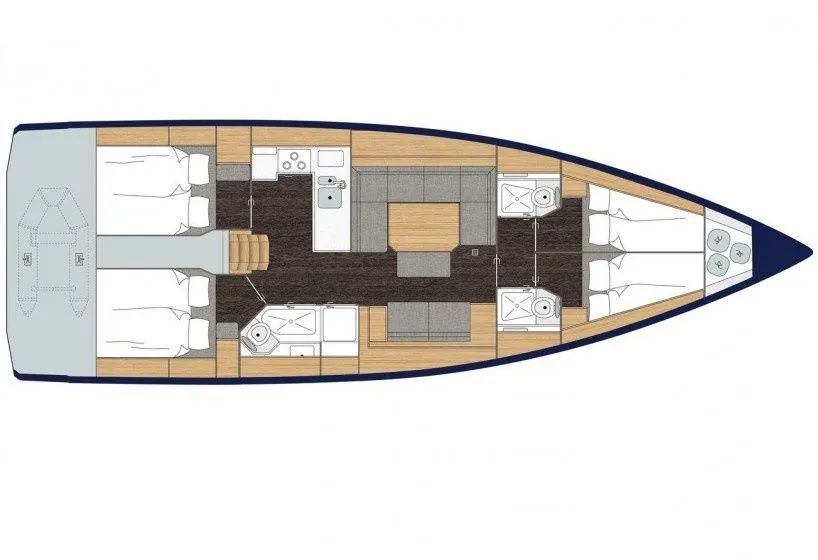Explore Andijk on a 14.27m Rental Sailing Yacht Bavaria Cruiser 45